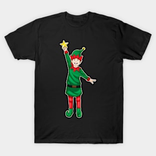 Elves Christmas Christmas star T-Shirt